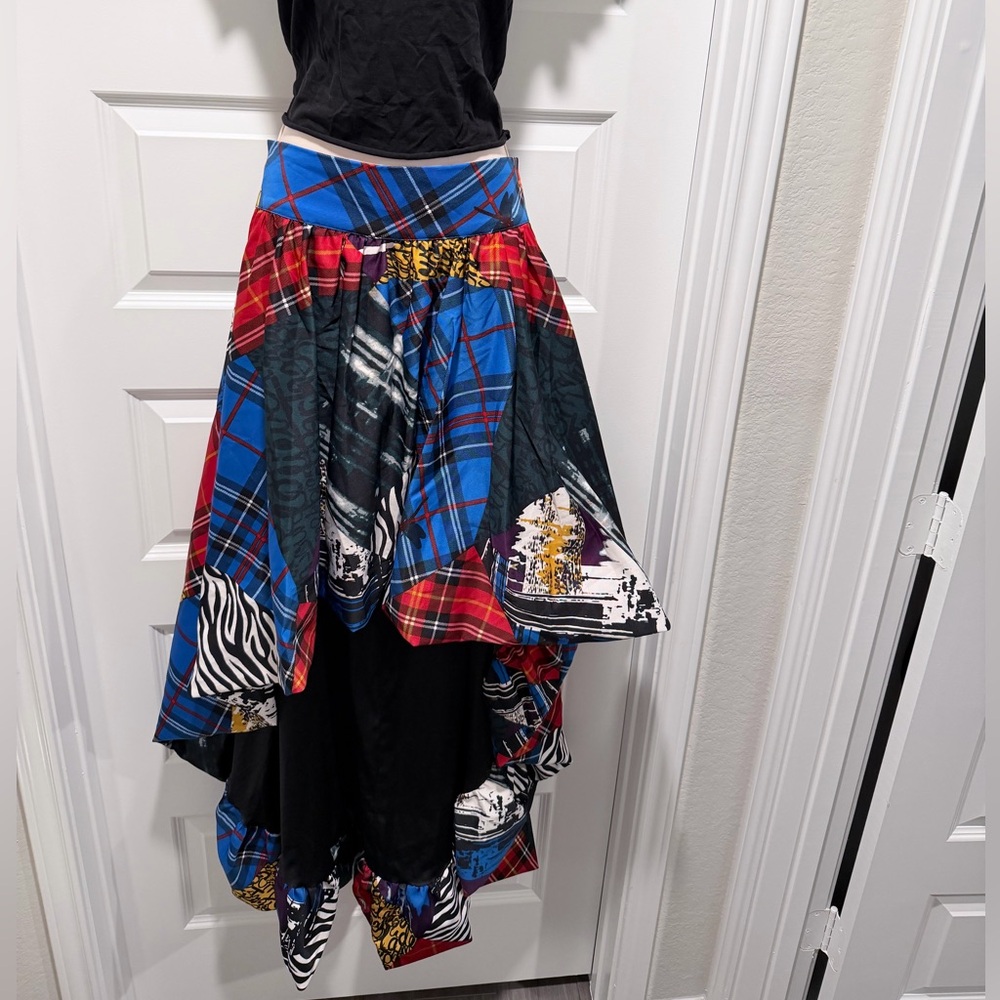 Stylish Plaid Asymmetrical Skirt